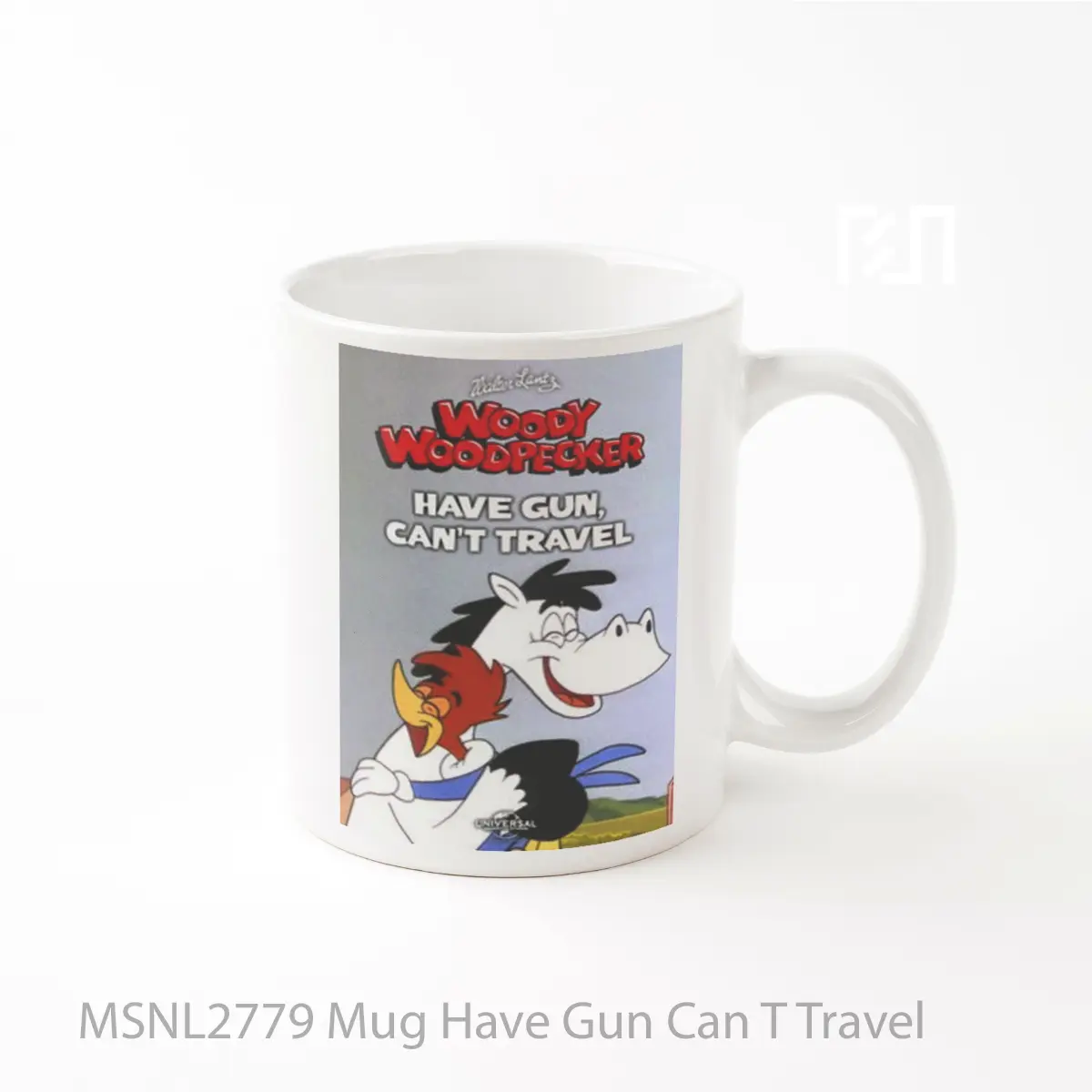 Mug Have Gun Can T Travel Gelas Keramik Tema Film MSNL2779