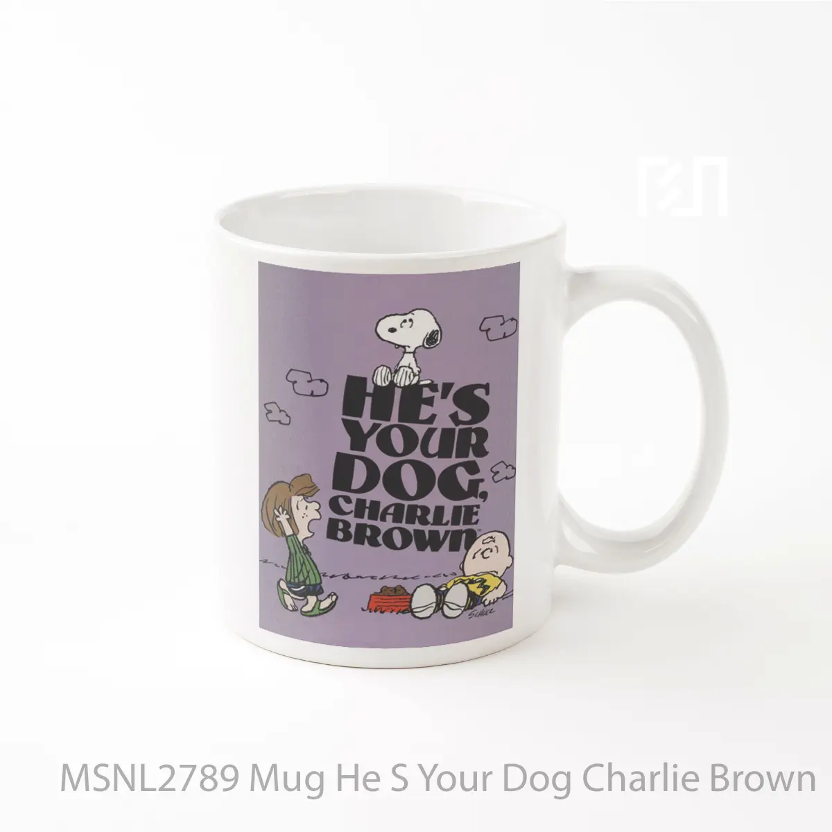 Mug He S Your Dog Charlie Brown Gelas Keramik Tema Film MSNL2789