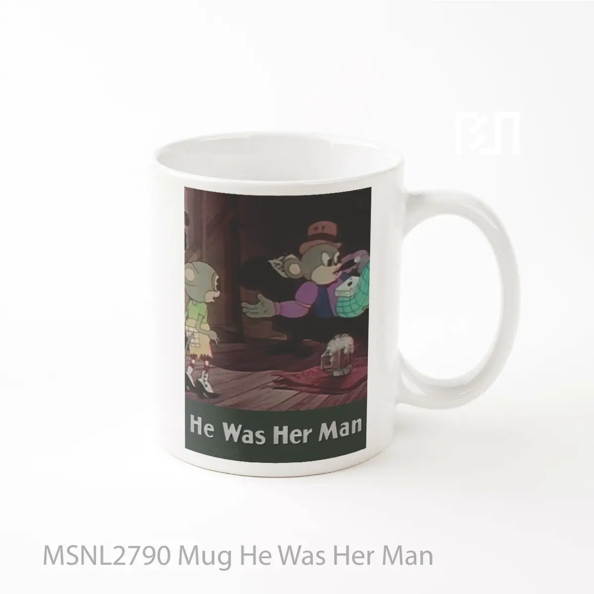 Mug He Was Her Man Gelas Keramik Tema Film MSNL2790
