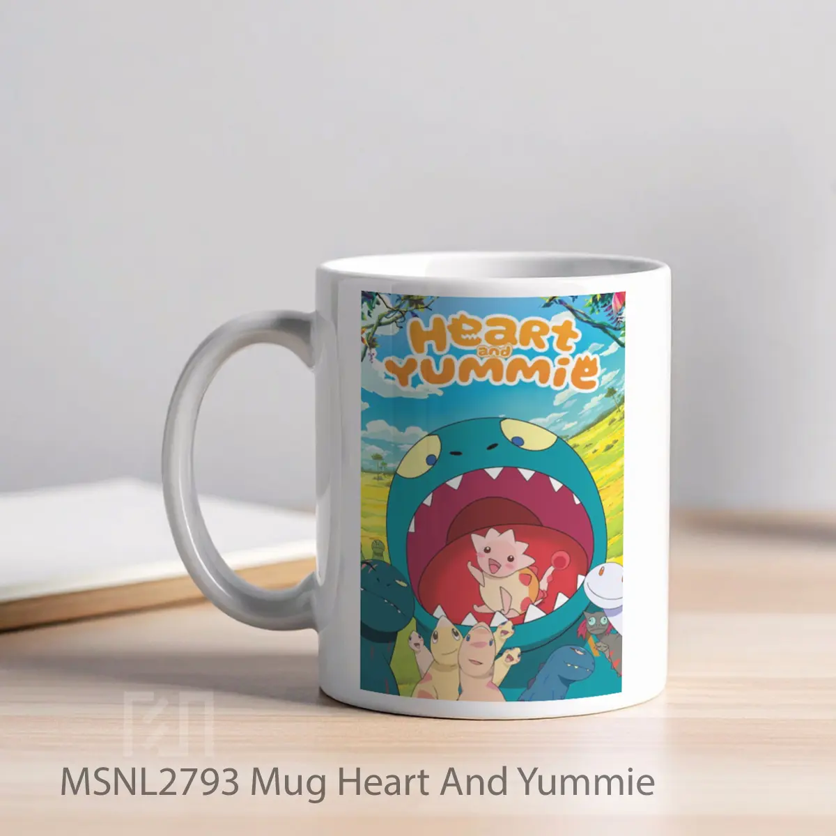 Mug Heart And Yummie Gelas Keramik Tema Film MSNL2793 - Tampak Kiri