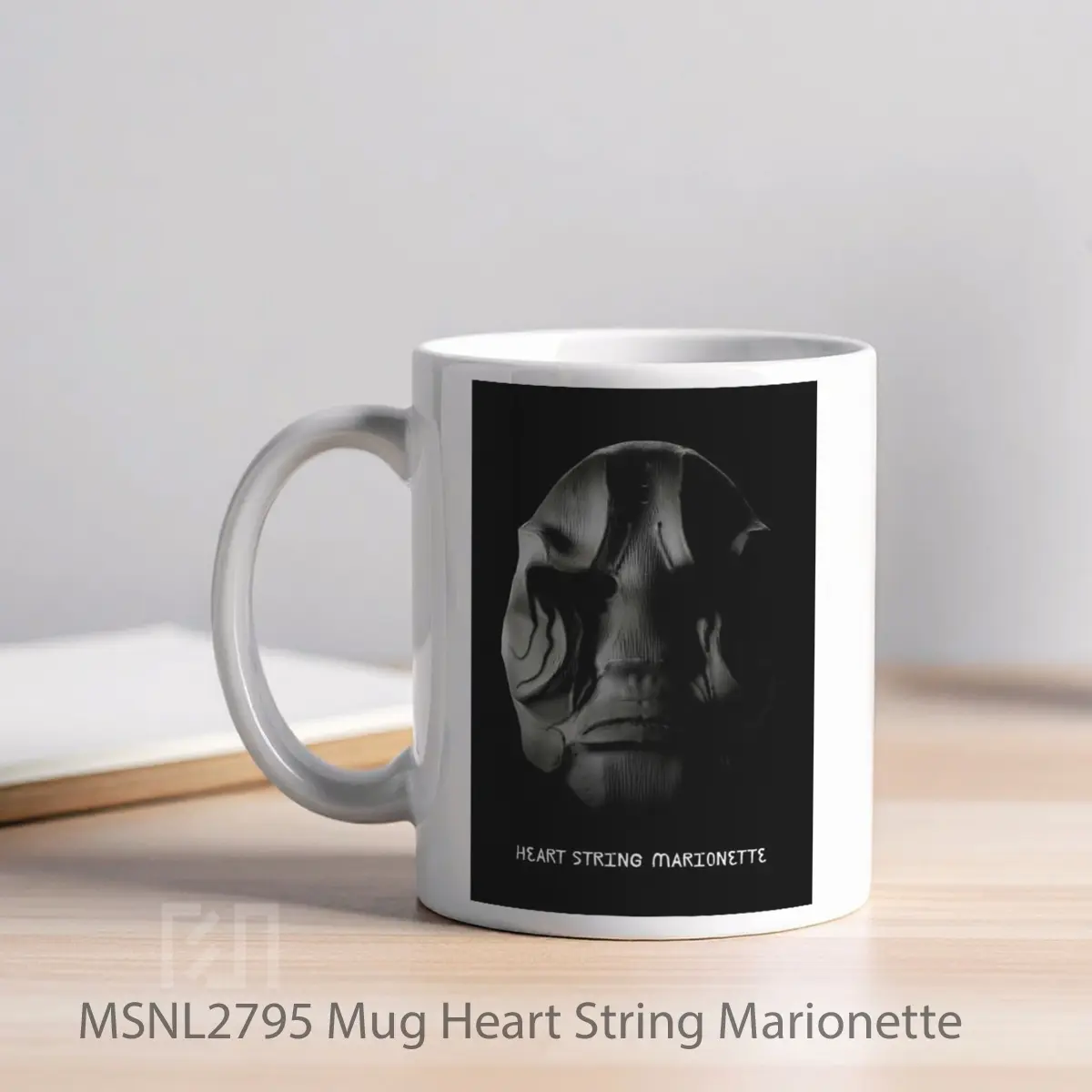 Mug Heart String Marionette Gelas Keramik Tema Film MSNL2795 - Tampak Kiri