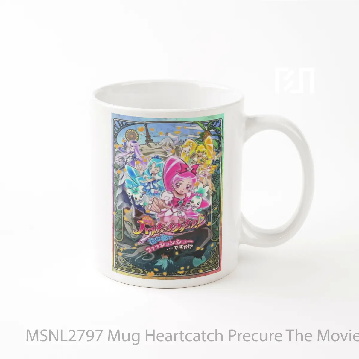 Mug Heartcatch Precure The Movie Fashion Show In The City Of Flowers Gelas Keramik Tema Film MSNL2797