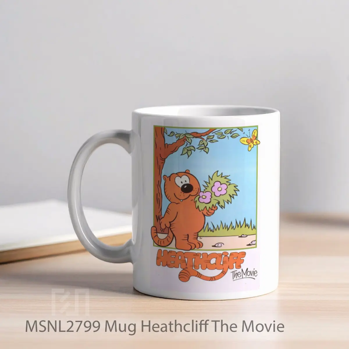 Mug Heathcliff The Movie Gelas Keramik Tema Film MSNL2799 - Tampak Kiri