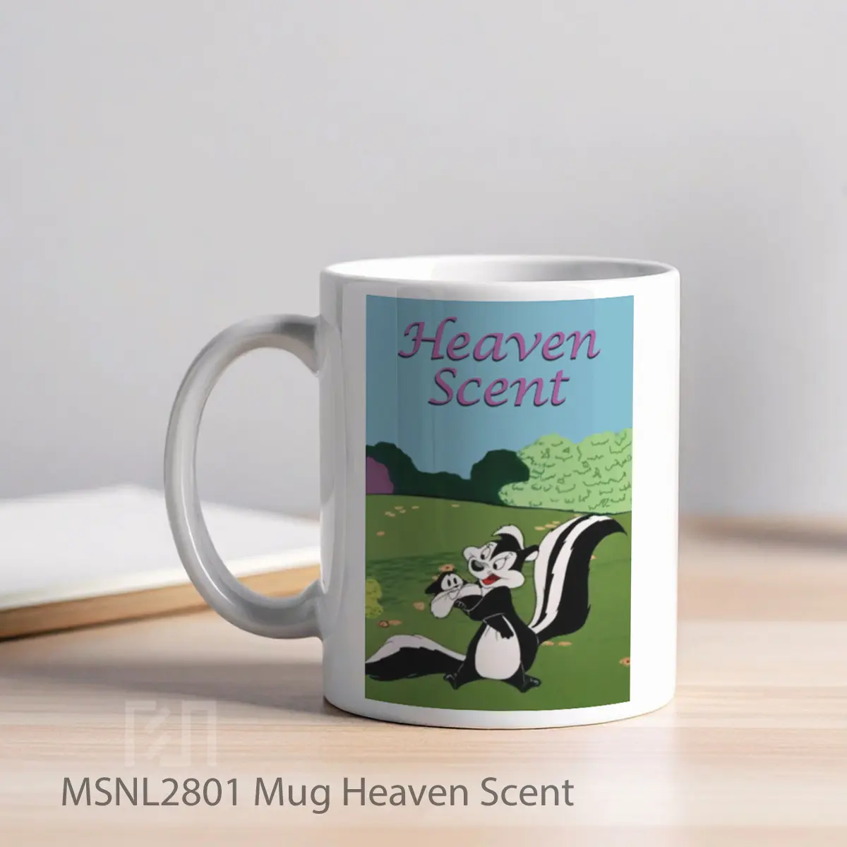 Mug Heaven Scent Gelas Keramik Tema Film MSNL2801 - Tampak Kiri