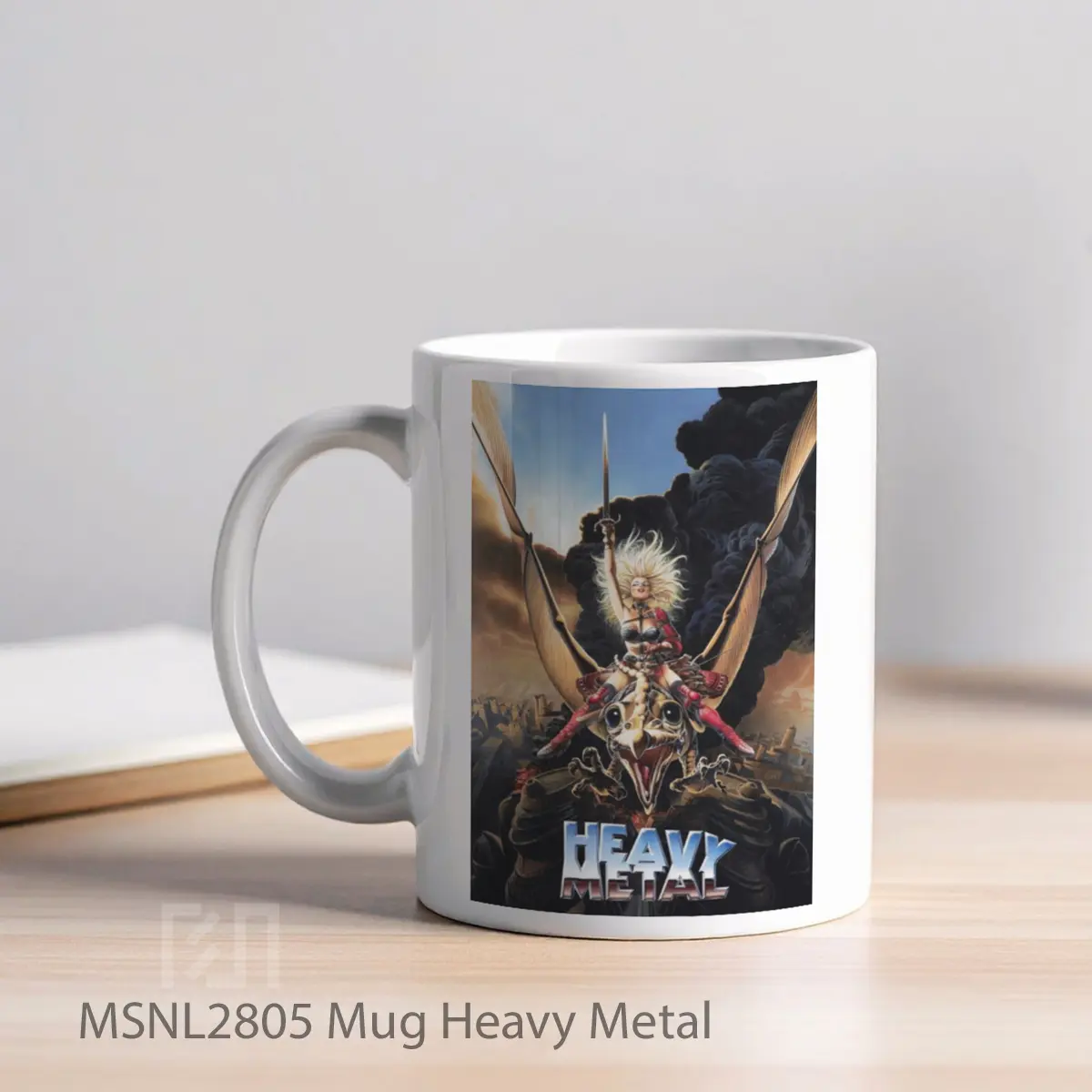 Mug Heavy Metal Gelas Keramik Tema Film MSNL2805 - Tampak Kiri