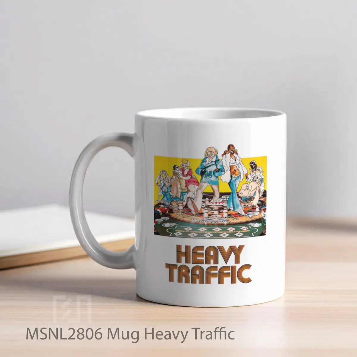 Mug Heavy Traffic Gelas Keramik Tema Film MSNL2806 - Tampak Kiri