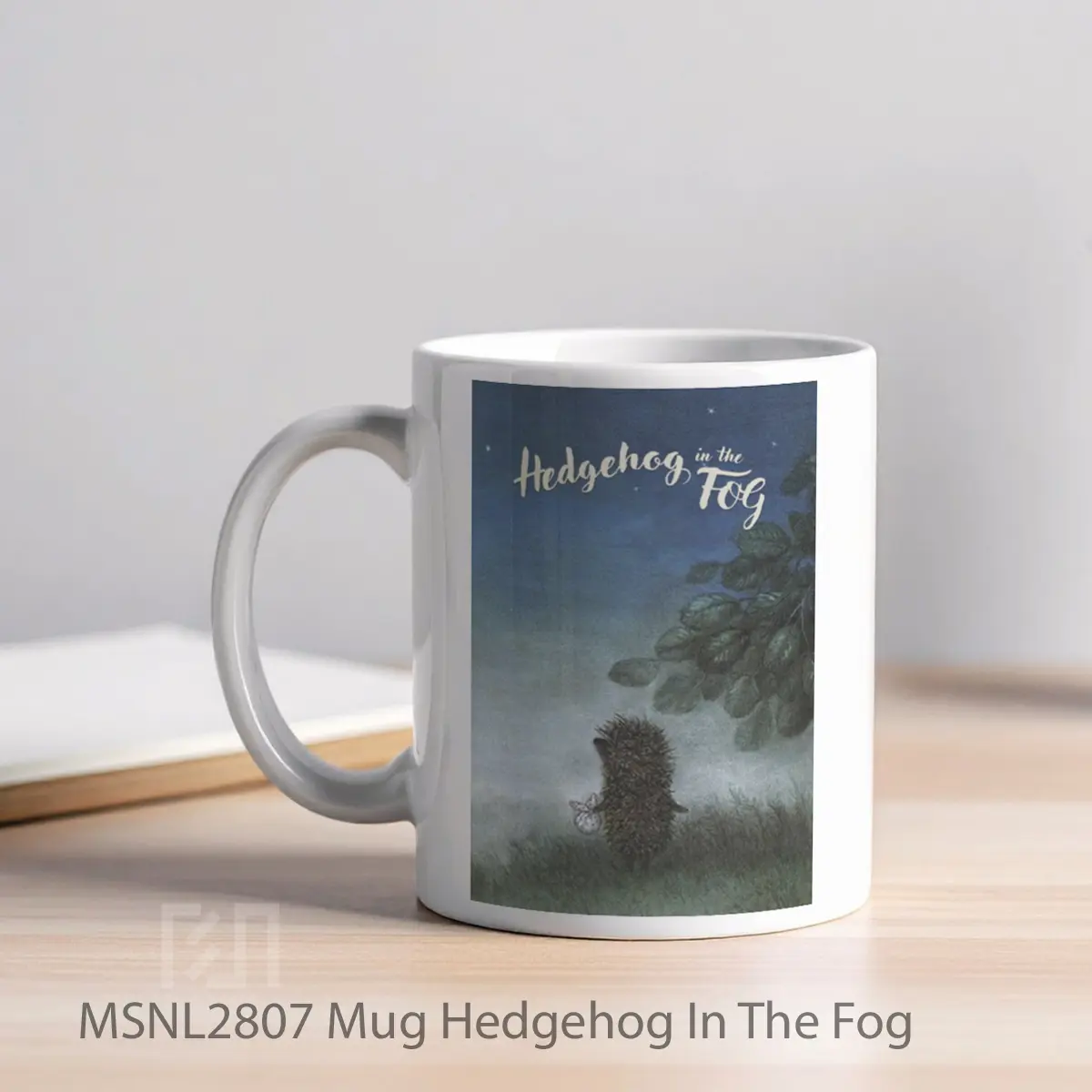 Mug Hedgehog In The Fog Gelas Keramik Tema Film MSNL2807 - Tampak Kiri