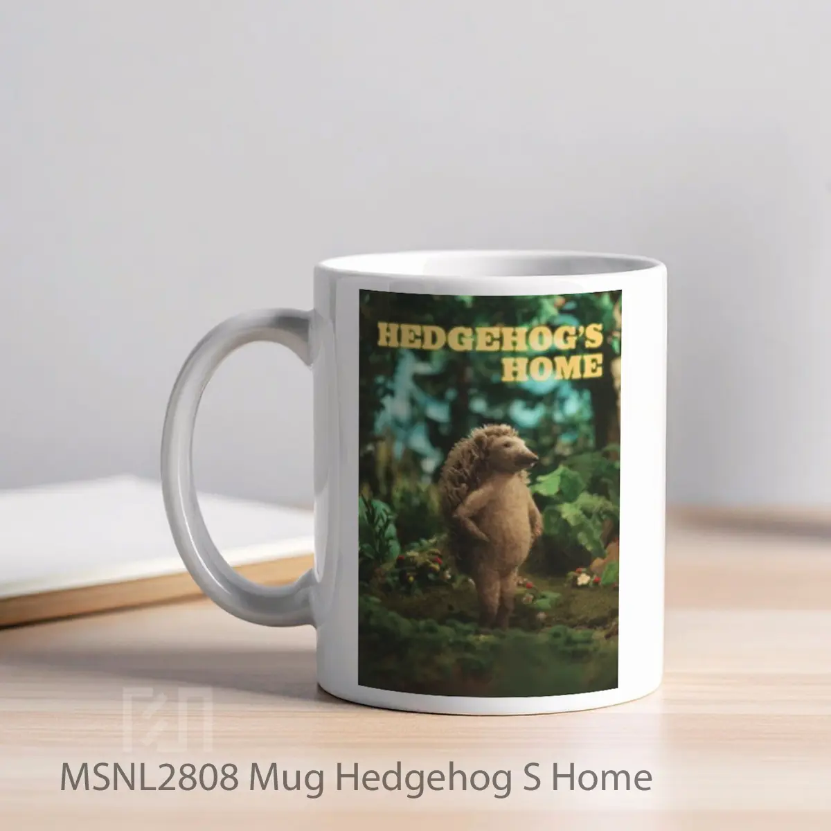 Mug Hedgehog S Home Gelas Keramik Tema Film MSNL2808 - Tampak Kiri