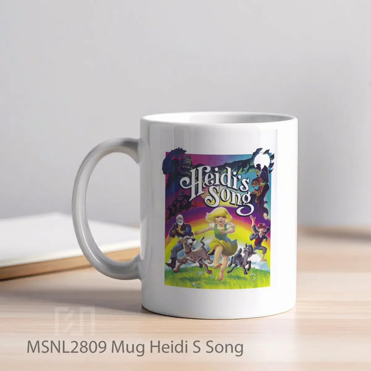 Mug Heidi S Song Gelas Keramik Tema Film MSNL2809 - Tampak Kiri