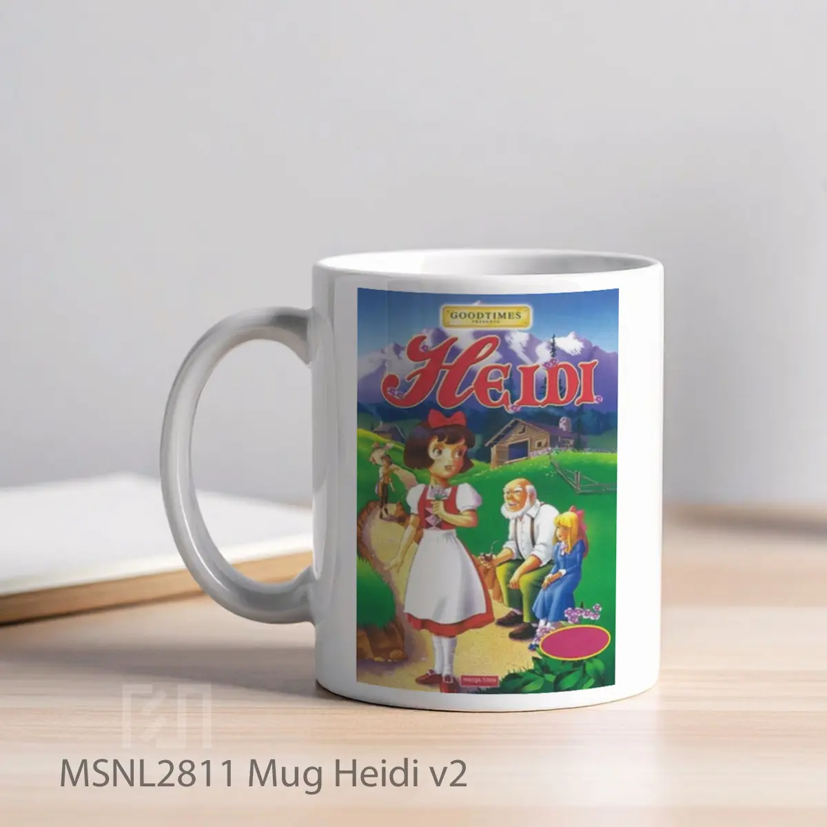 Mug Heidi V2 Gelas Keramik Tema Film MSNL2811 - Tampak Kiri