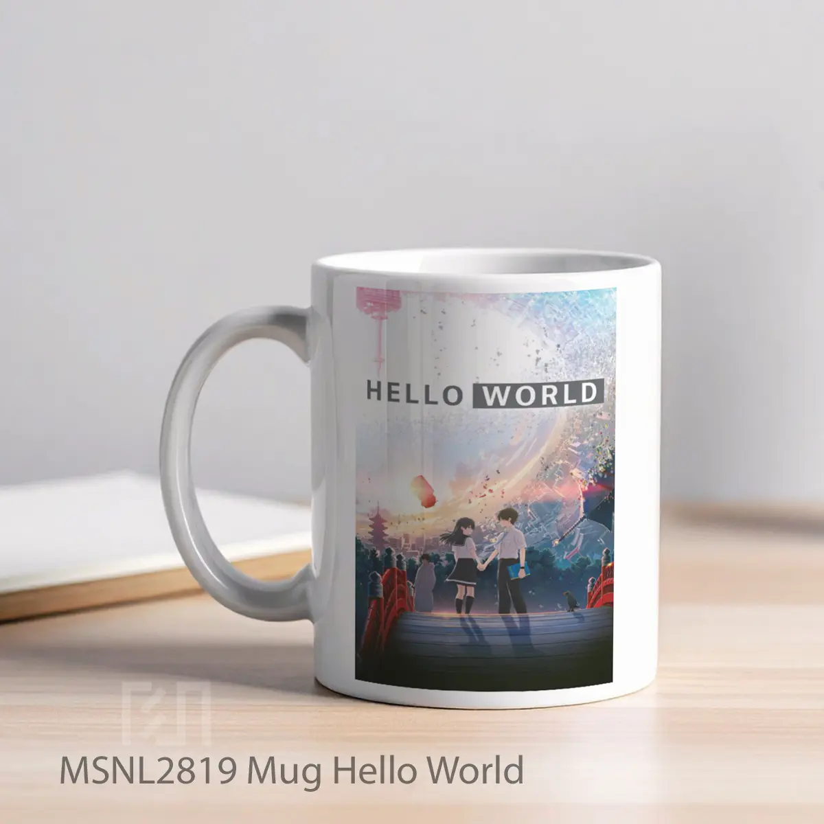 Mug Hello World Gelas Keramik Tema Film MSNL2819 - Tampak Kiri