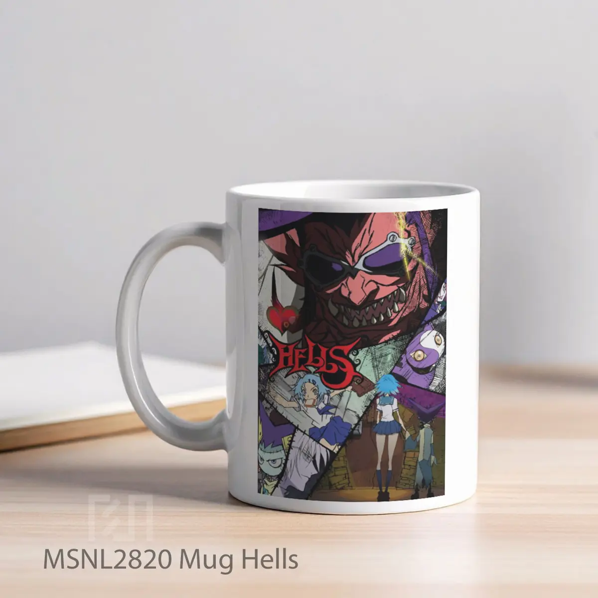 Mug Hells Gelas Keramik Tema Film MSNL2820 - Tampak Kiri