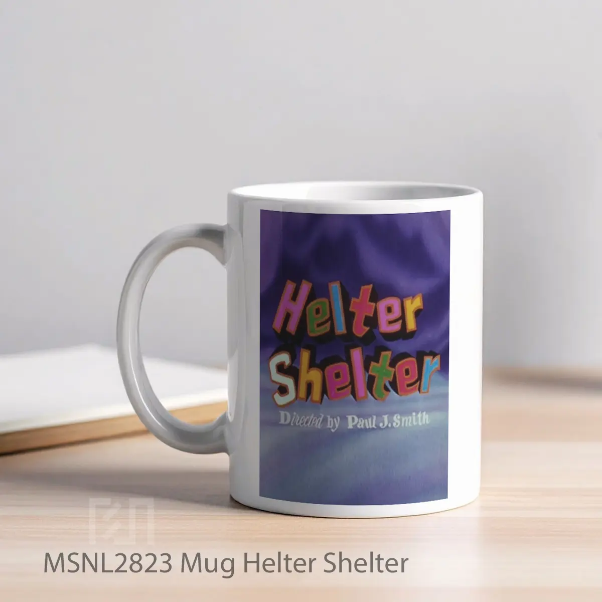 Mug Helter Shelter Gelas Keramik Tema Film MSNL2823 - Tampak Kiri