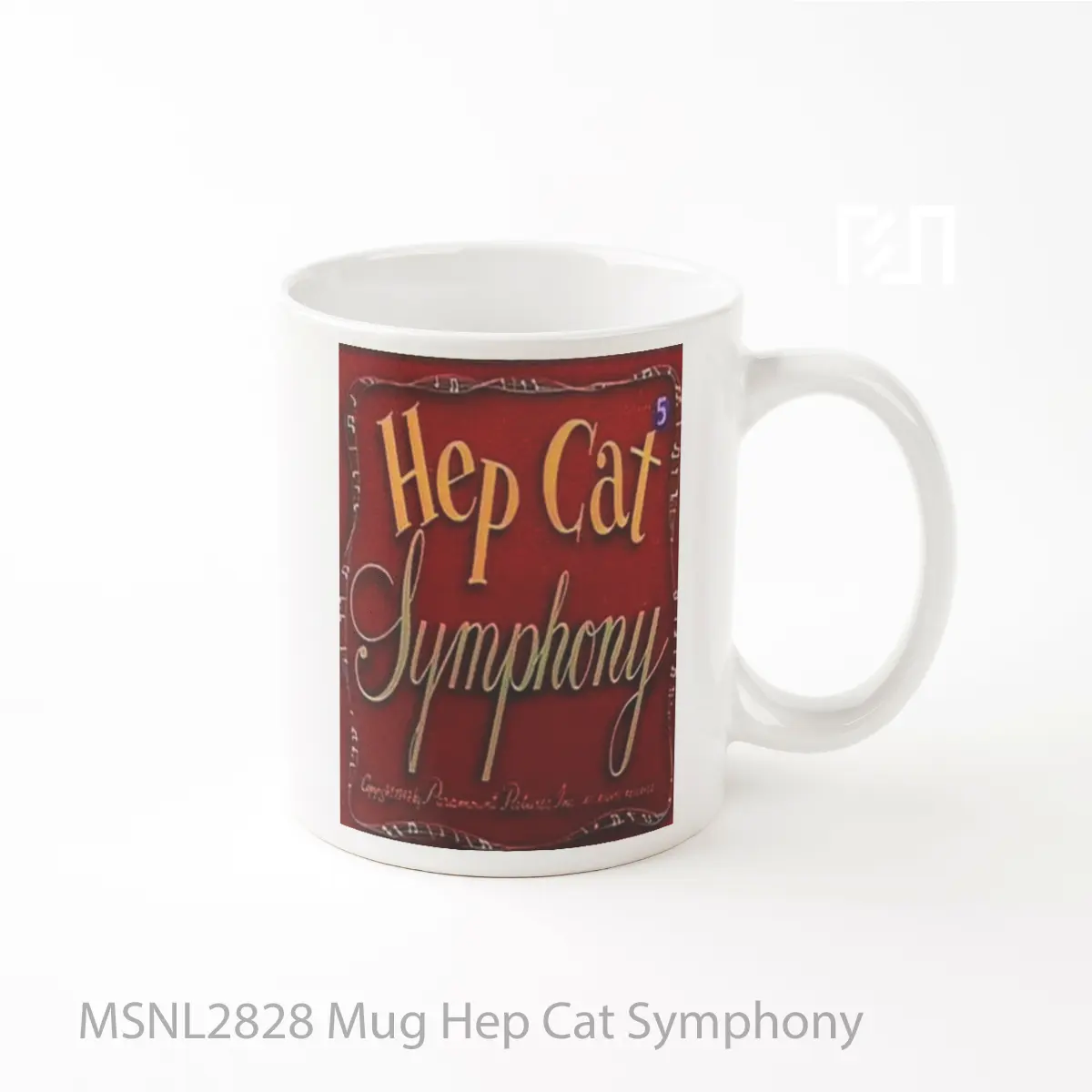 Mug Hep Cat Symphony Gelas Keramik Tema Film MSNL2828
