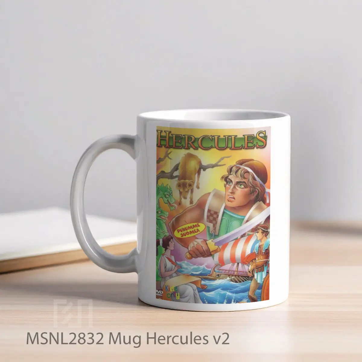 Mug Hercules V2 Gelas Keramik Tema Film MSNL2832 - Tampak Kiri
