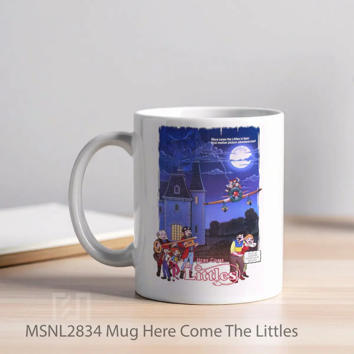 Mug Here Come The Littles Gelas Keramik Tema Film MSNL2834 - Tampak Kiri