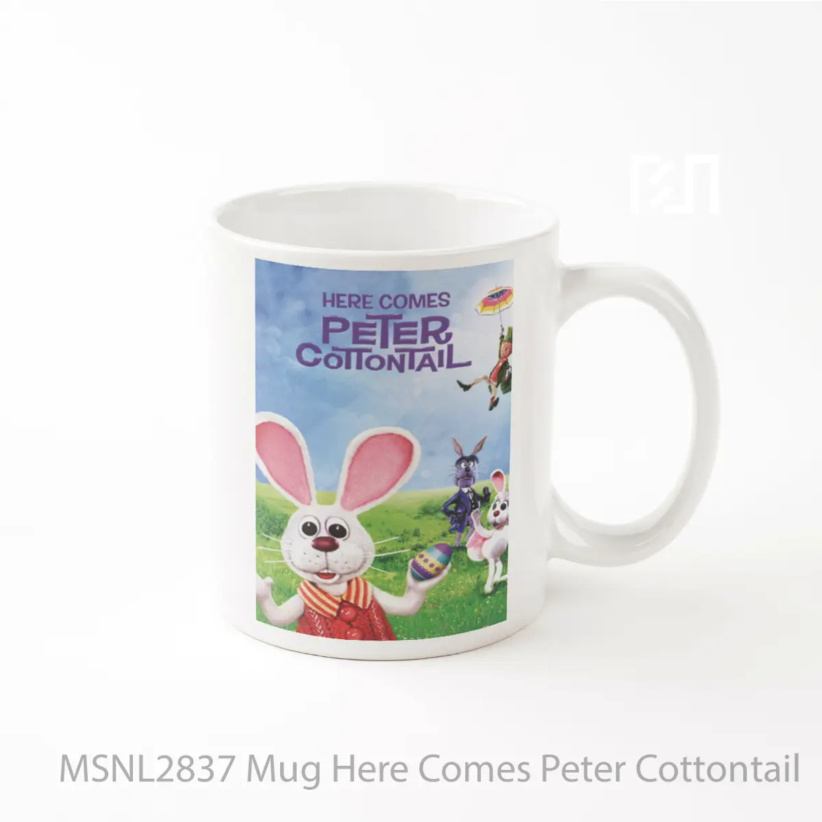 Mug Here Comes Peter Cottontail Gelas Keramik Tema Film MSNL2837