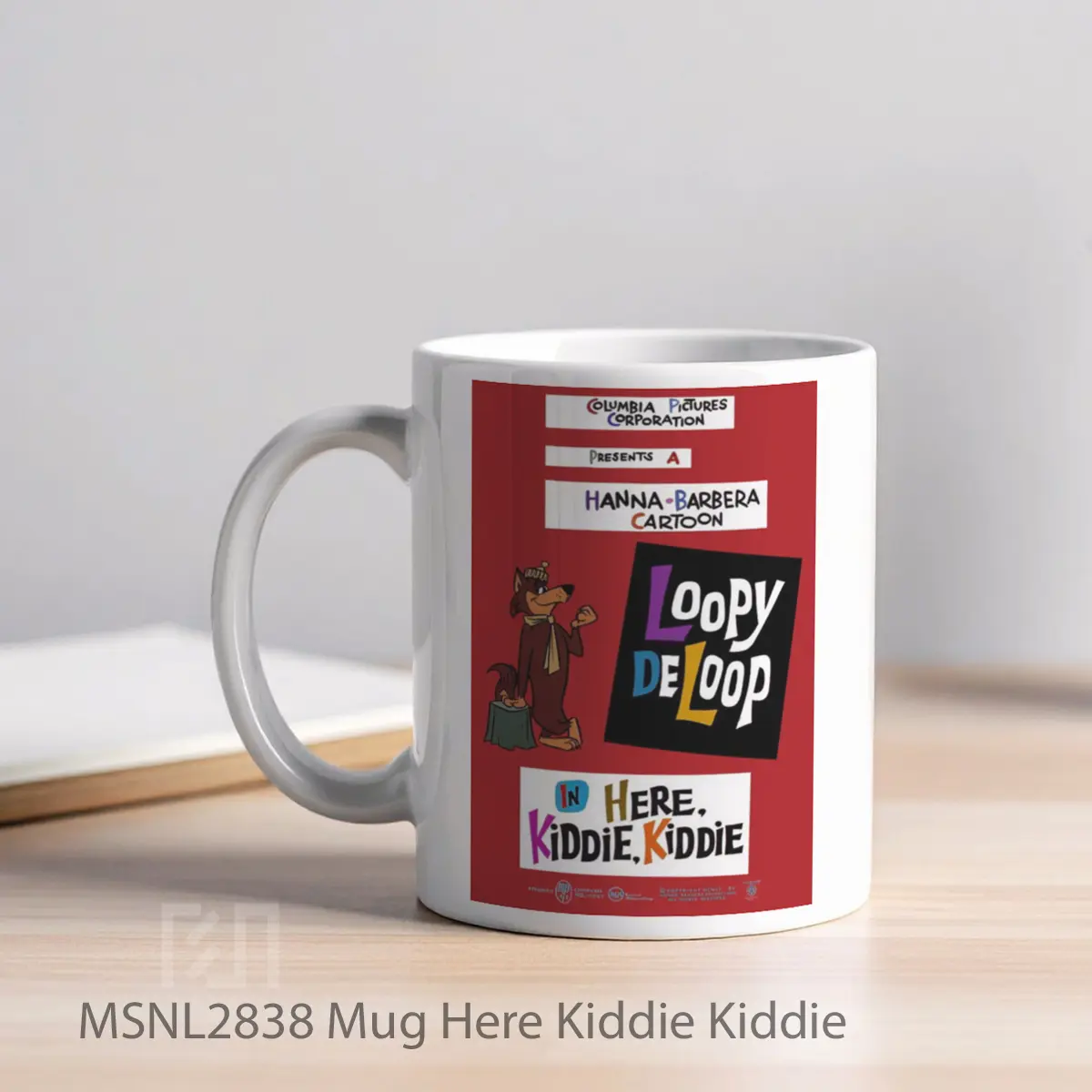 Mug Here Kiddie Kiddie Gelas Keramik Tema Film MSNL2838 - Tampak Kiri