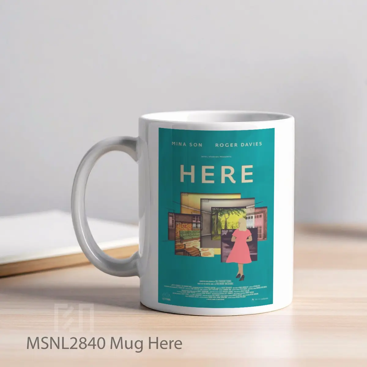 Mug Here Gelas Keramik Tema Film MSNL2840 - Tampak Kiri