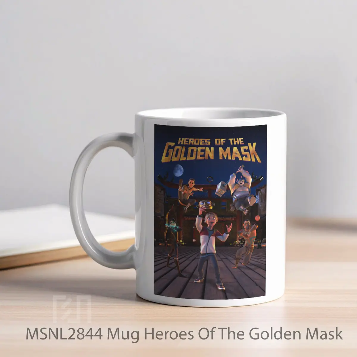 Mug Heroes Of The Golden Mask Gelas Keramik Tema Film MSNL2844 - Tampak Kiri