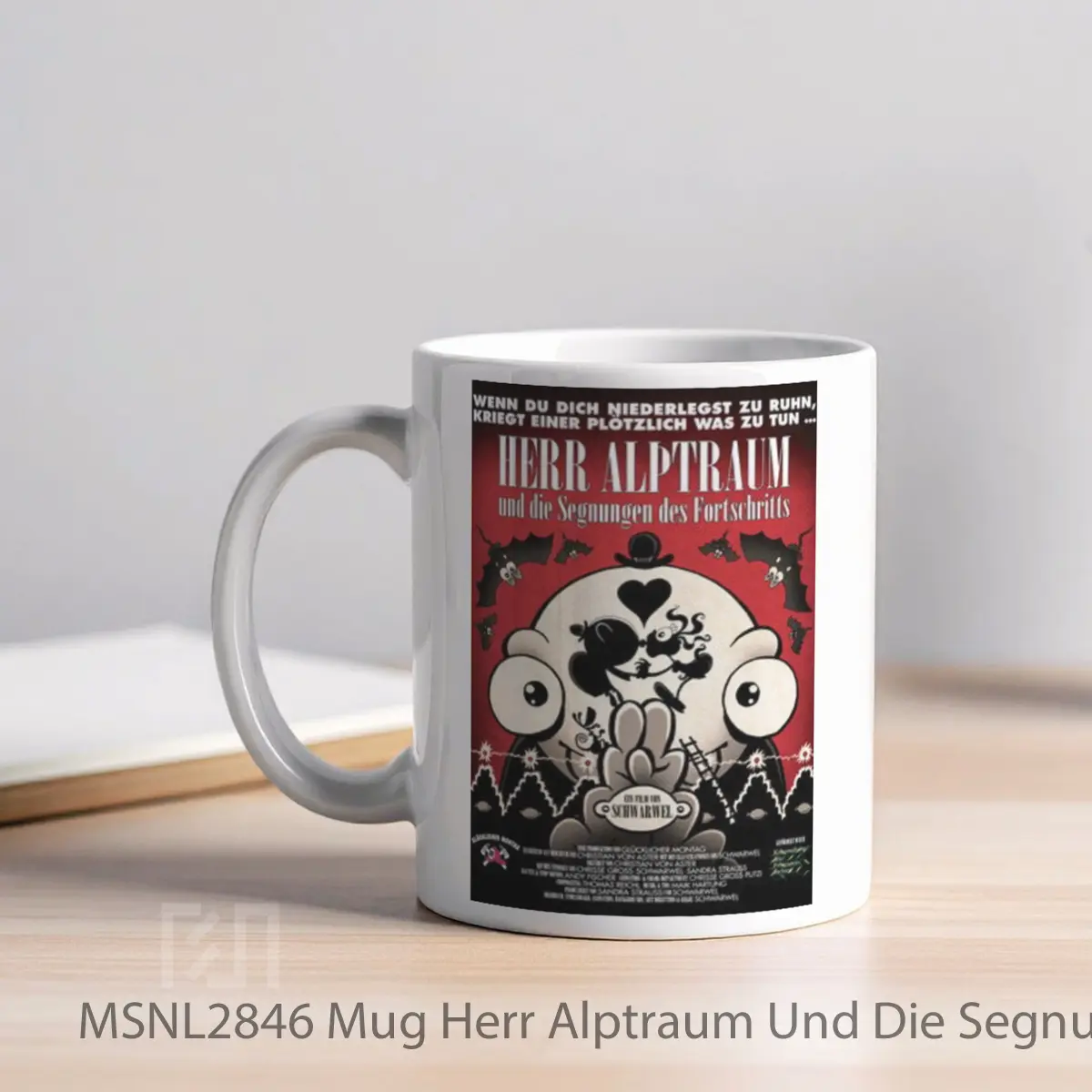 Mug Herr Alptraum Und Die Segnungen Des Fortschritts Gelas Keramik Tema Film MSNL2846 - Tampak Kiri