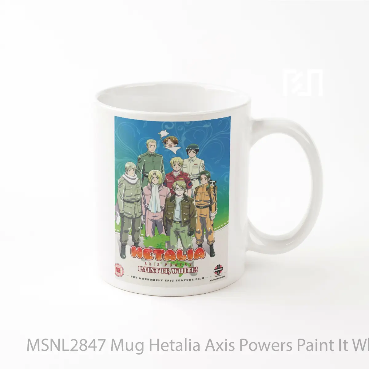 Mug Hetalia Axis Powers Paint It White Gelas Keramik Tema Film MSNL2847