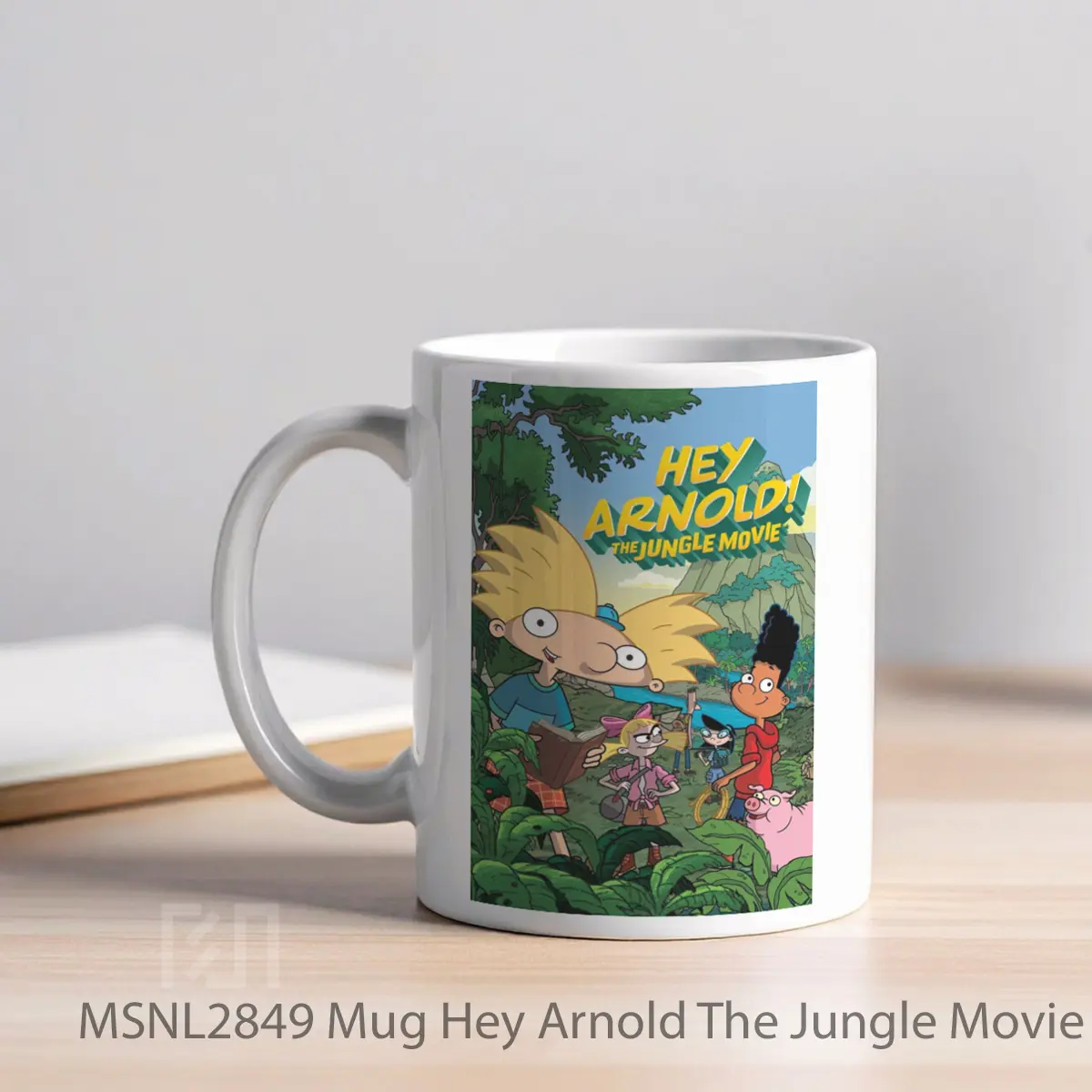 Mug Hey Arnold The Jungle Movie Gelas Keramik Tema Film MSNL2849 - Tampak Kiri