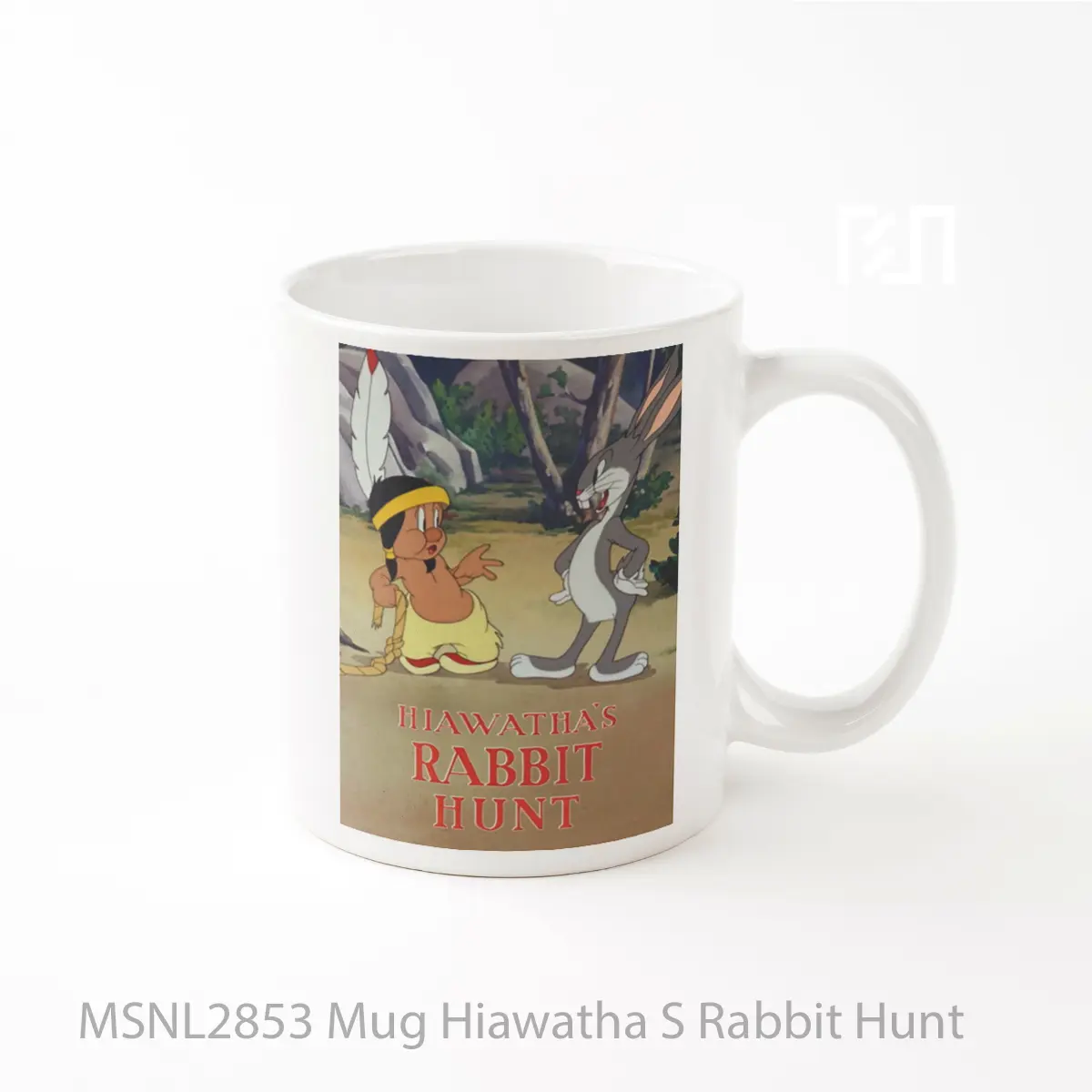 Mug Hiawatha S Rabbit Hunt Gelas Keramik Tema Film MSNL2853