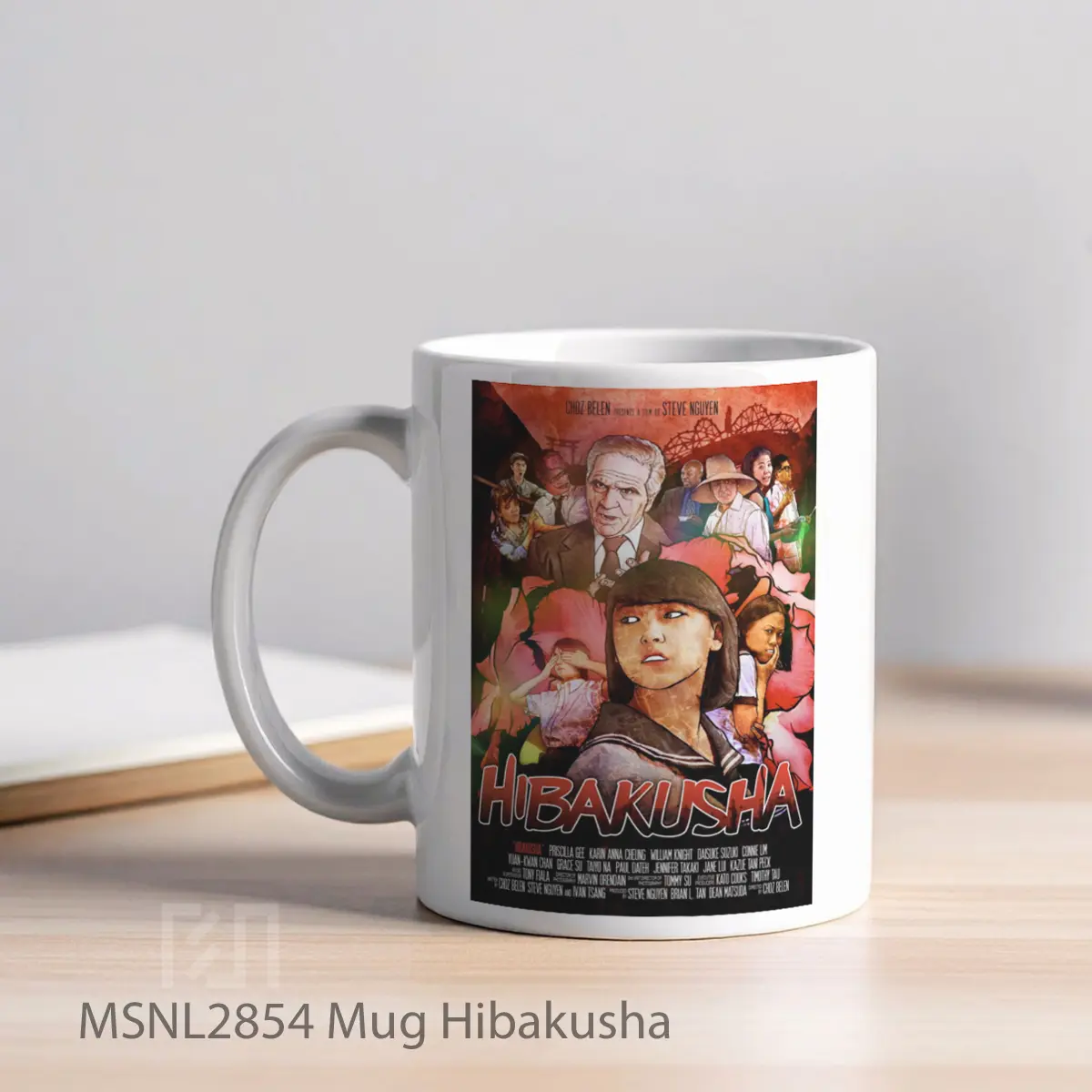 Mug Hibakusha Gelas Keramik Tema Film MSNL2854 - Tampak Kiri