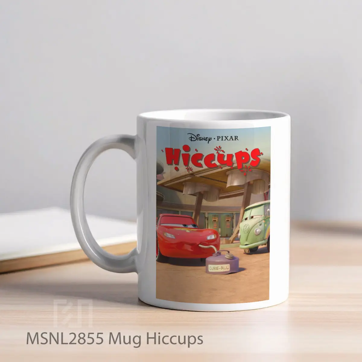 Mug Hiccups Gelas Keramik Tema Film MSNL2855 - Tampak Kiri