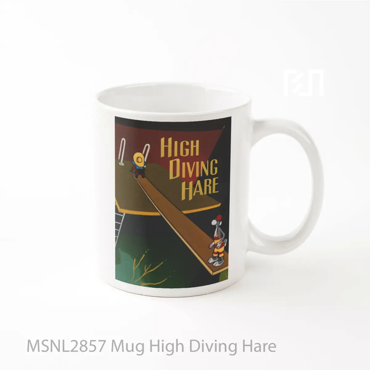 Mug High Diving Hare Gelas Keramik Tema Film MSNL2857