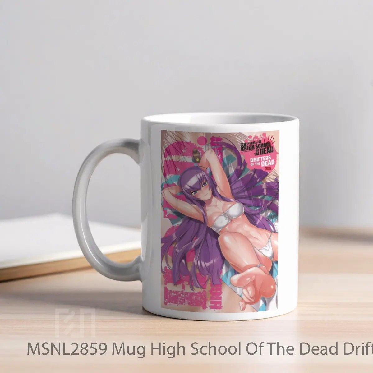 Mug High School Of The Dead Drifters Of The Dead Gelas Keramik Tema Film MSNL2859 - Tampak Kiri