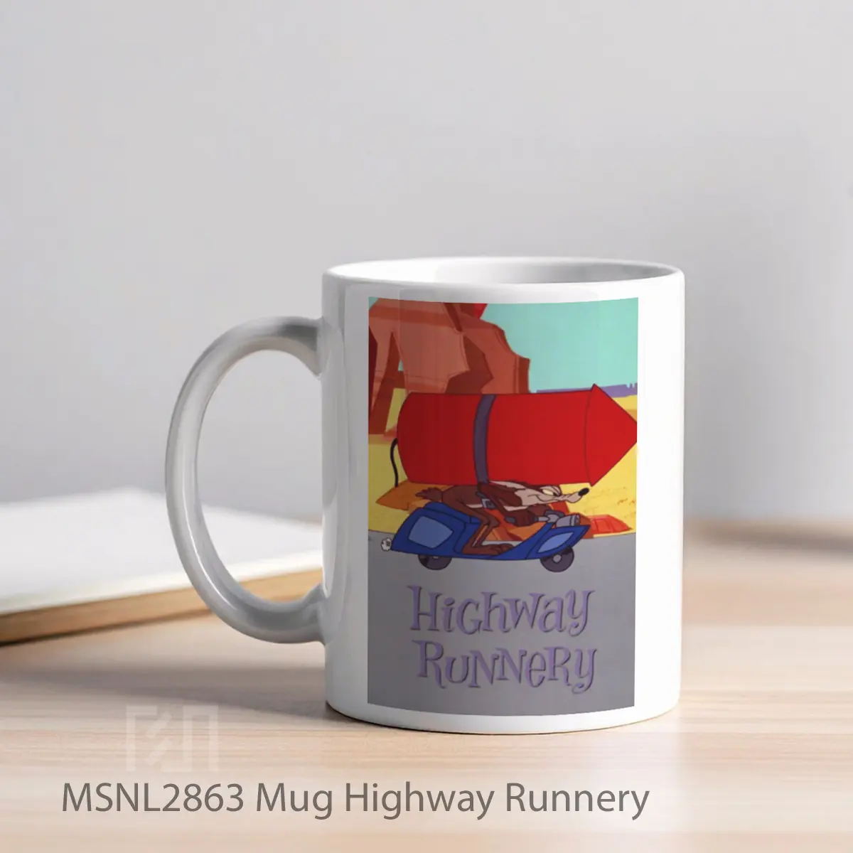 Mug Highway Runnery Gelas Keramik Tema Film MSNL2863 - Tampak Kiri