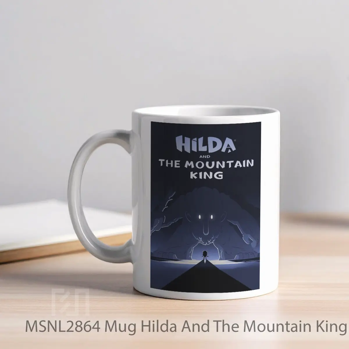 Mug Hilda And The Mountain King Gelas Keramik Tema Film MSNL2864 - Tampak Kiri