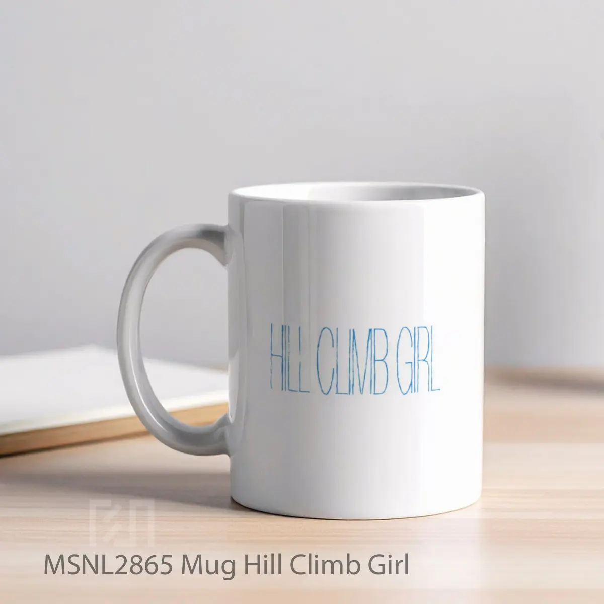 Mug Hill Climb Girl Gelas Keramik Tema Film MSNL2865 - Tampak Kiri