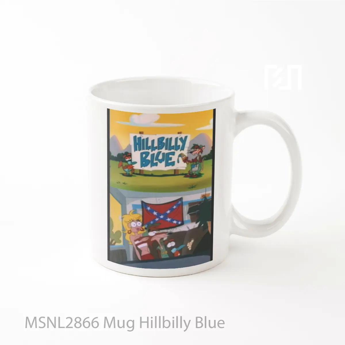Mug Hillbilly Blue Gelas Keramik Tema Film MSNL2866