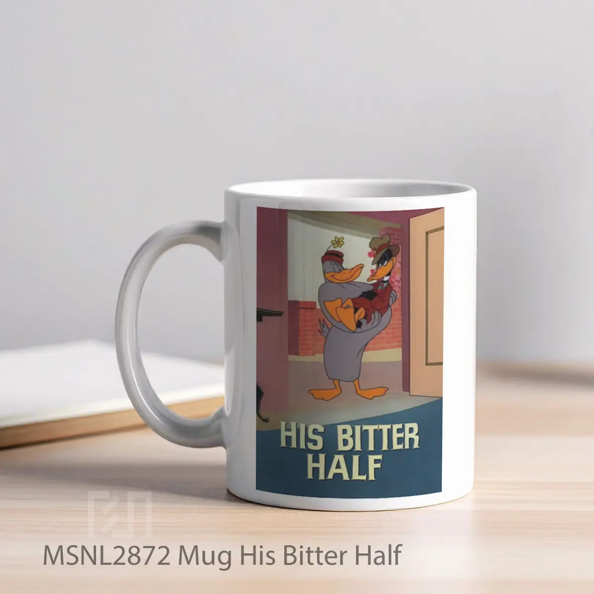 Mug His Bitter Half Gelas Keramik Tema Film MSNL2872 - Tampak Kiri