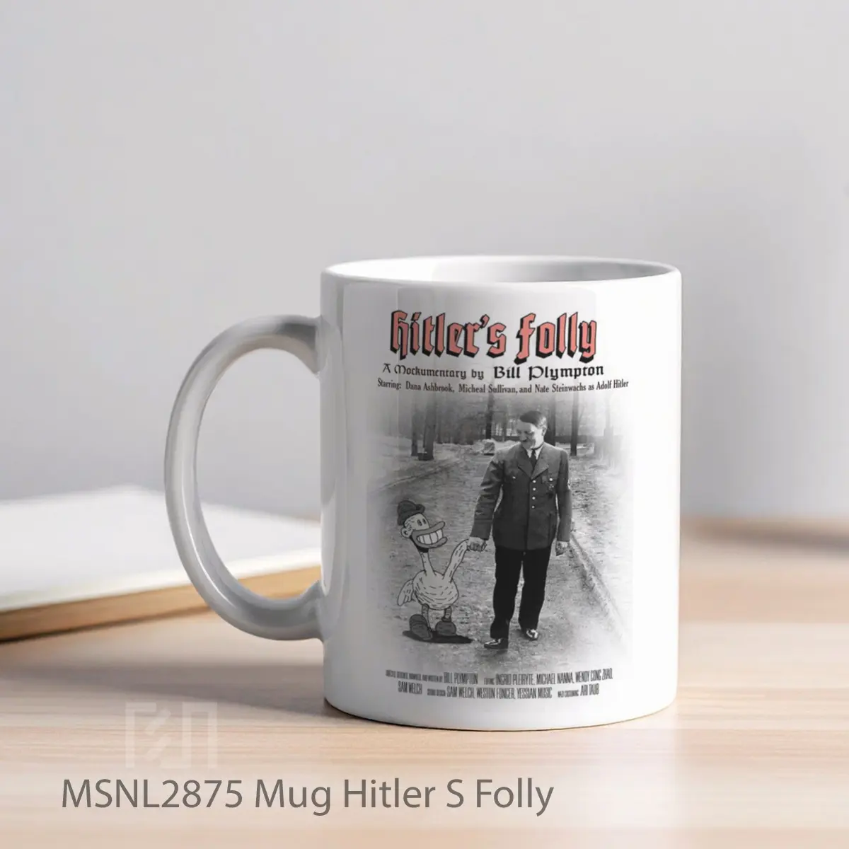Mug Hitler S Folly Gelas Keramik Tema Film MSNL2875 - Tampak Kiri