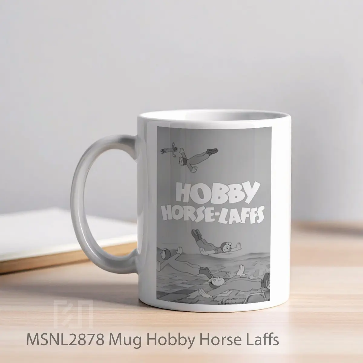 Mug Hobby Horse Laffs Gelas Keramik Tema Film MSNL2878 - Tampak Kiri