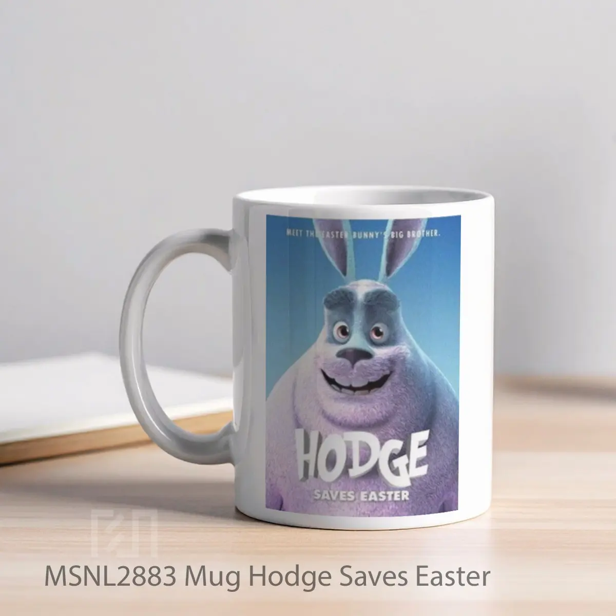 Mug Hodge Saves Easter Gelas Keramik Tema Film MSNL2883 - Tampak Kiri