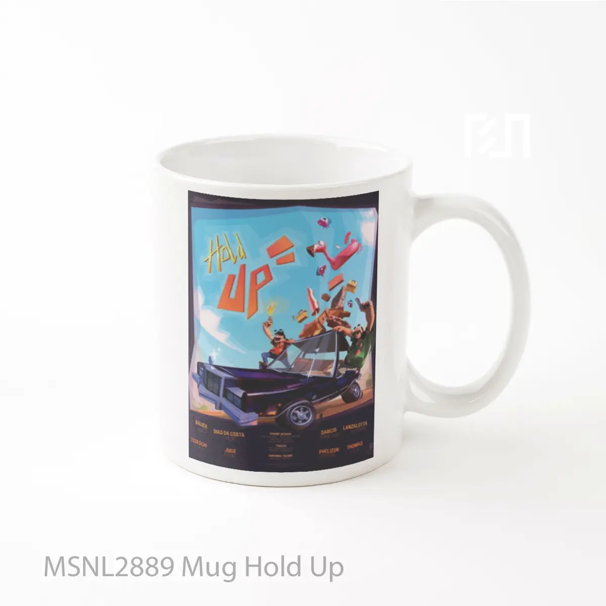 Mug Hold Up Gelas Keramik Tema Film MSNL2889