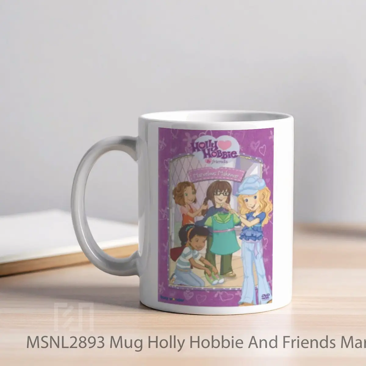 Mug Holly Hobbie And Friends Marvelous Makeover Gelas Keramik Tema Film MSNL2893 - Tampak Kiri