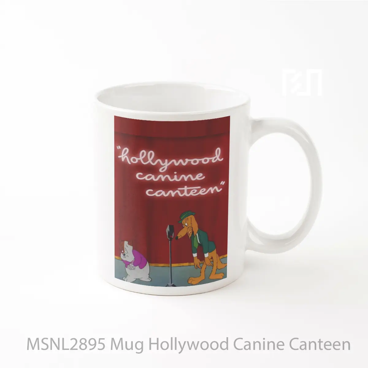 Mug Hollywood Canine Canteen Gelas Keramik Tema Film MSNL2895