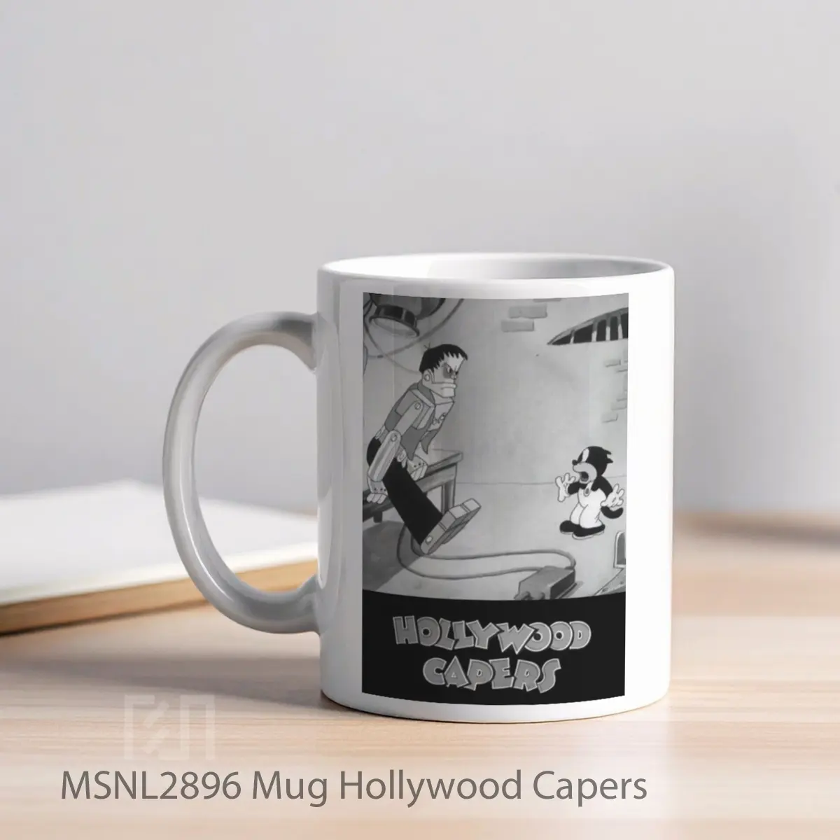 Mug Hollywood Capers Gelas Keramik Tema Film MSNL2896 - Tampak Kiri