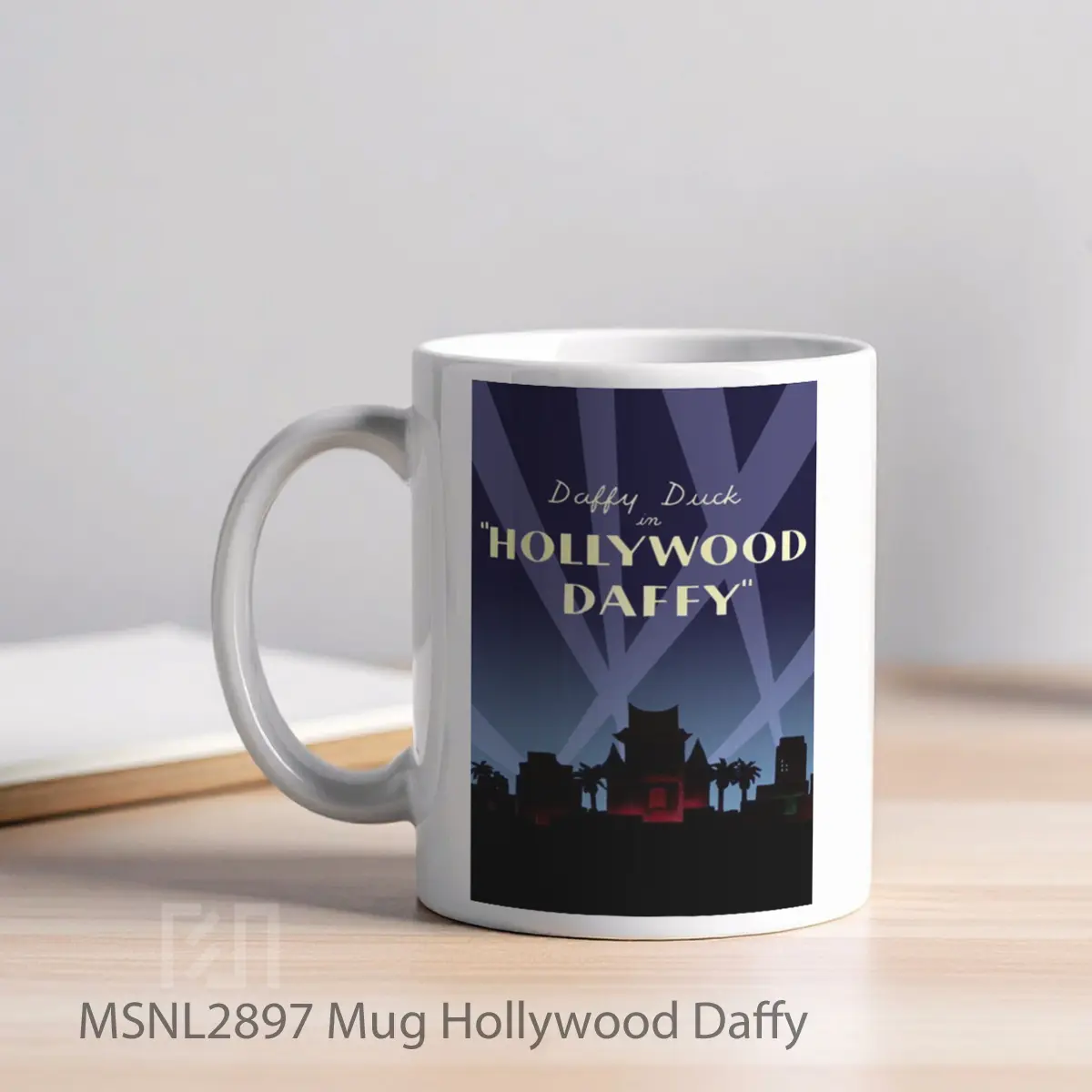 Mug Hollywood Daffy Gelas Keramik Tema Film MSNL2897 - Tampak Kiri