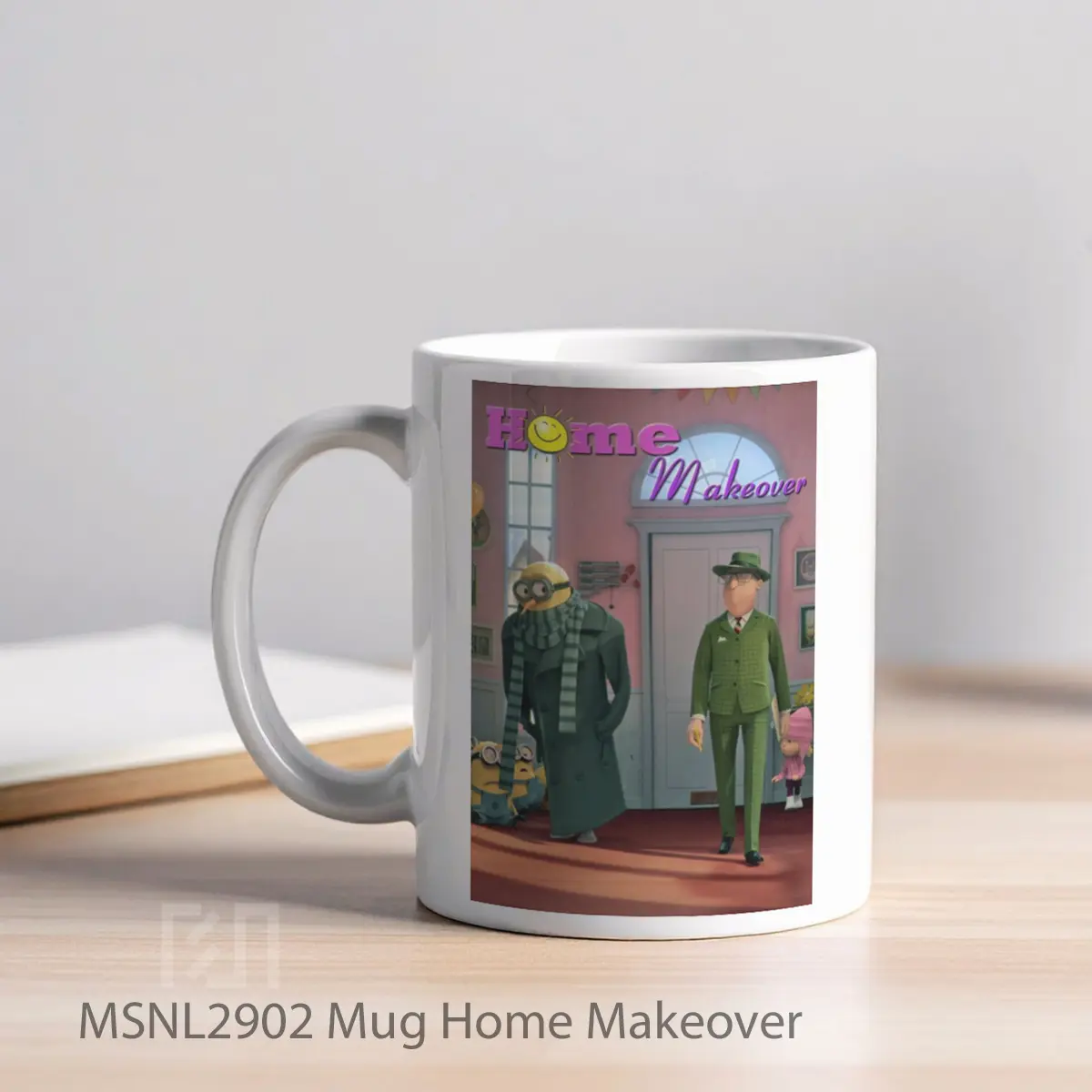 Mug Home Makeover Gelas Keramik Tema Film MSNL2902 - Tampak Kiri