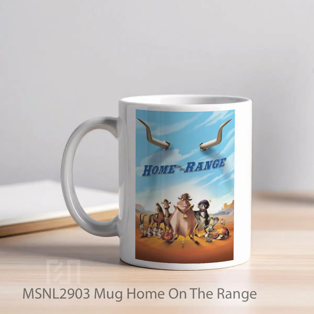 Mug Home On The Range Gelas Keramik Tema Film MSNL2903 - Tampak Kiri