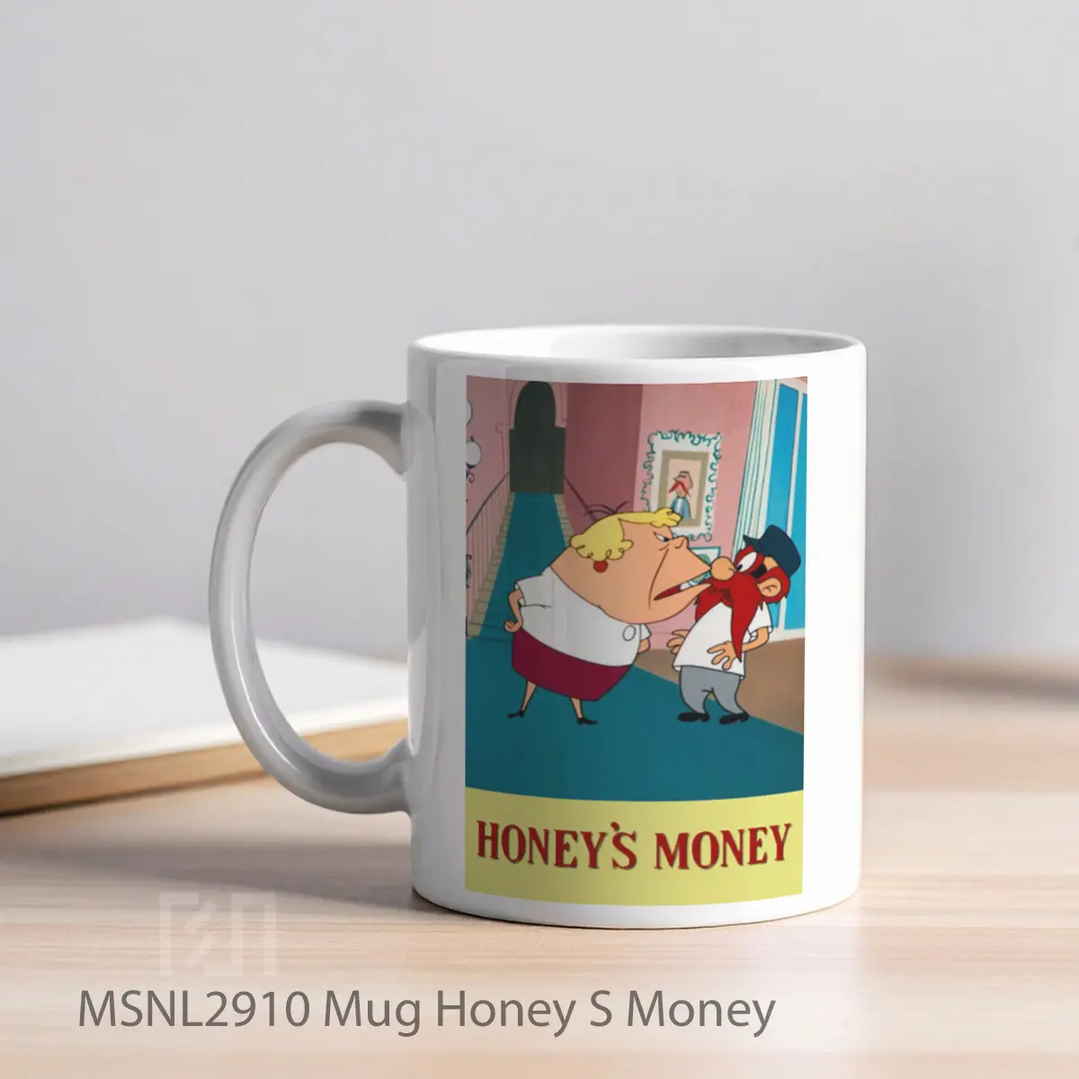 Mug Honey S Money Gelas Keramik Tema Film MSNL2910 - Tampak Kiri
