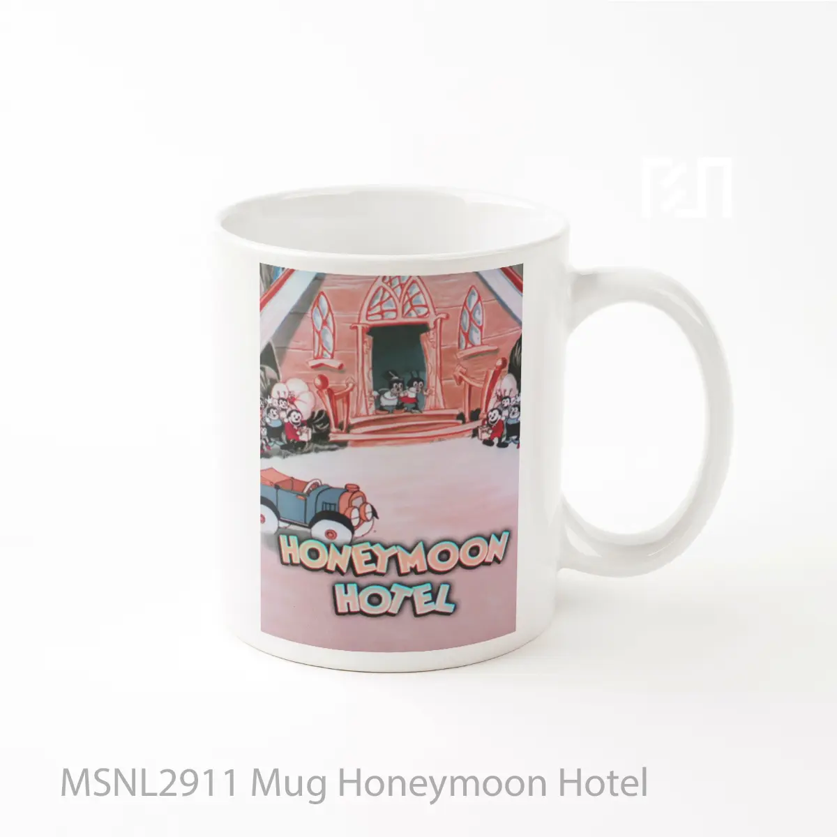 Mug Honeymoon Hotel Gelas Keramik Tema Film MSNL2911