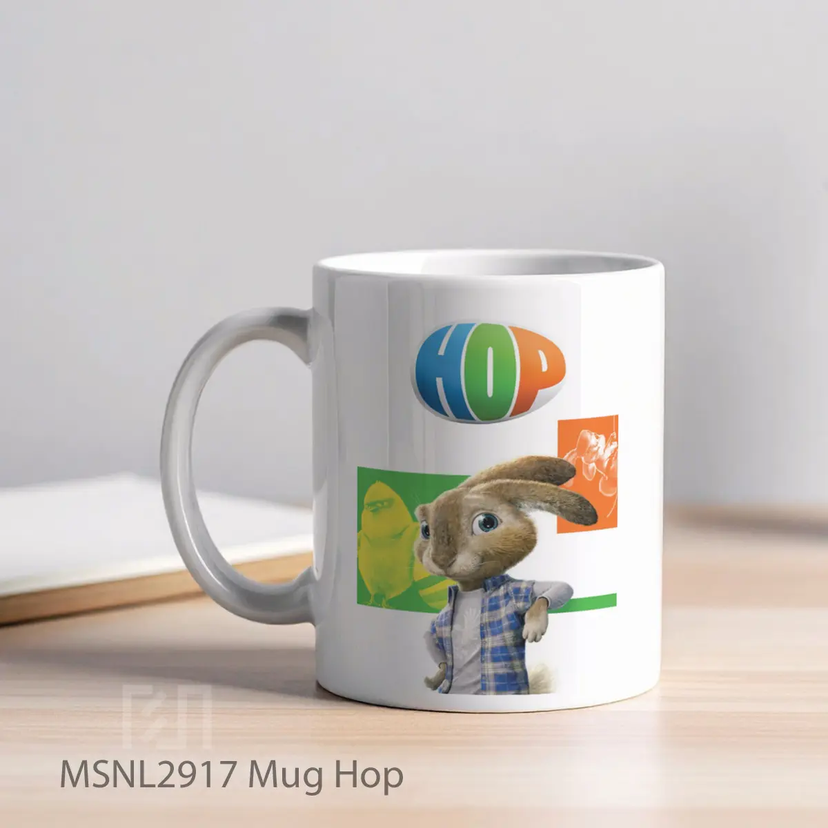 Mug Hop Gelas Keramik Tema Film MSNL2917 - Tampak Kiri